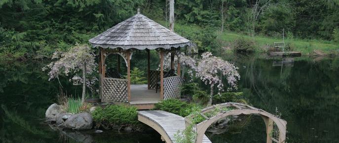 A Hidden Haven & Water Garden Cottages - Port Angeles - Pátio