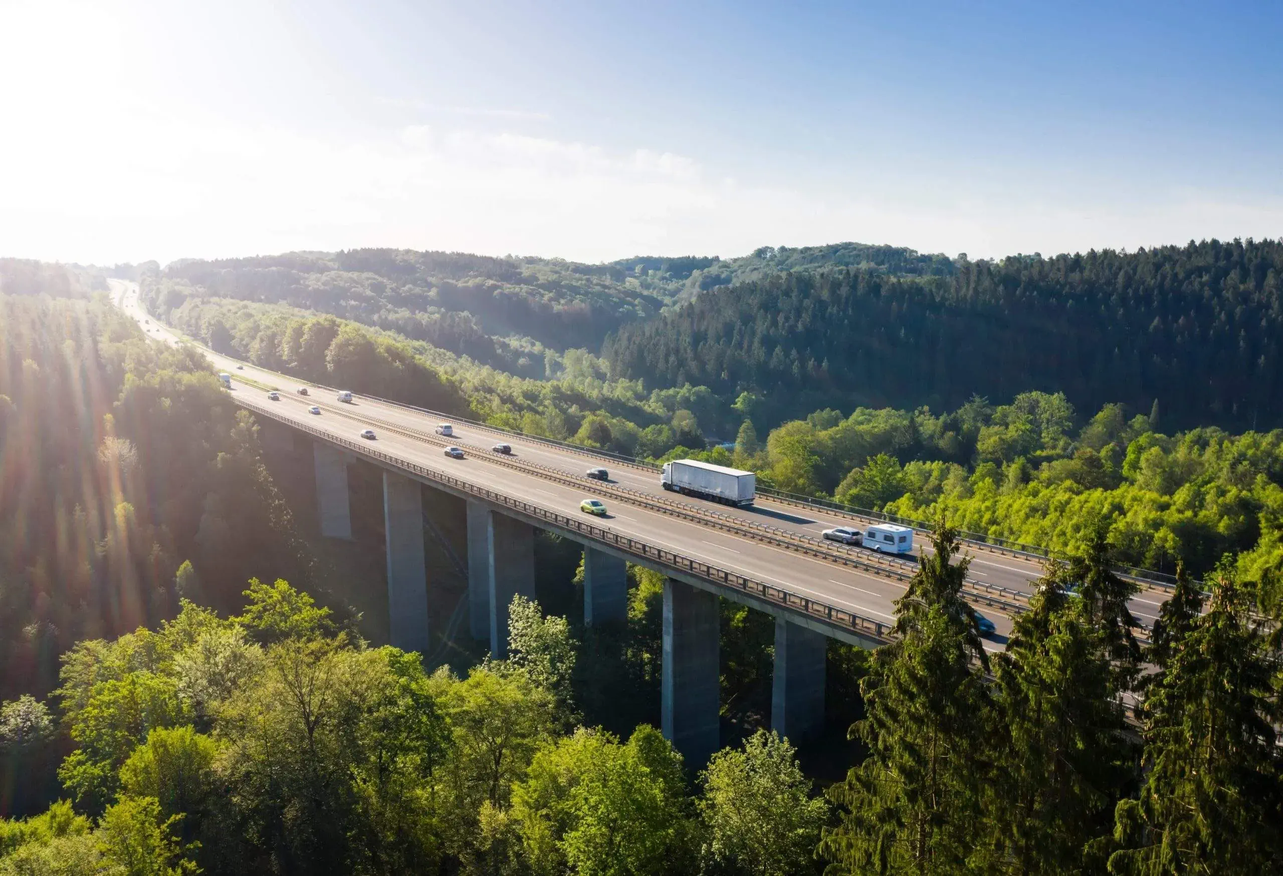 View of the highway in Germany
