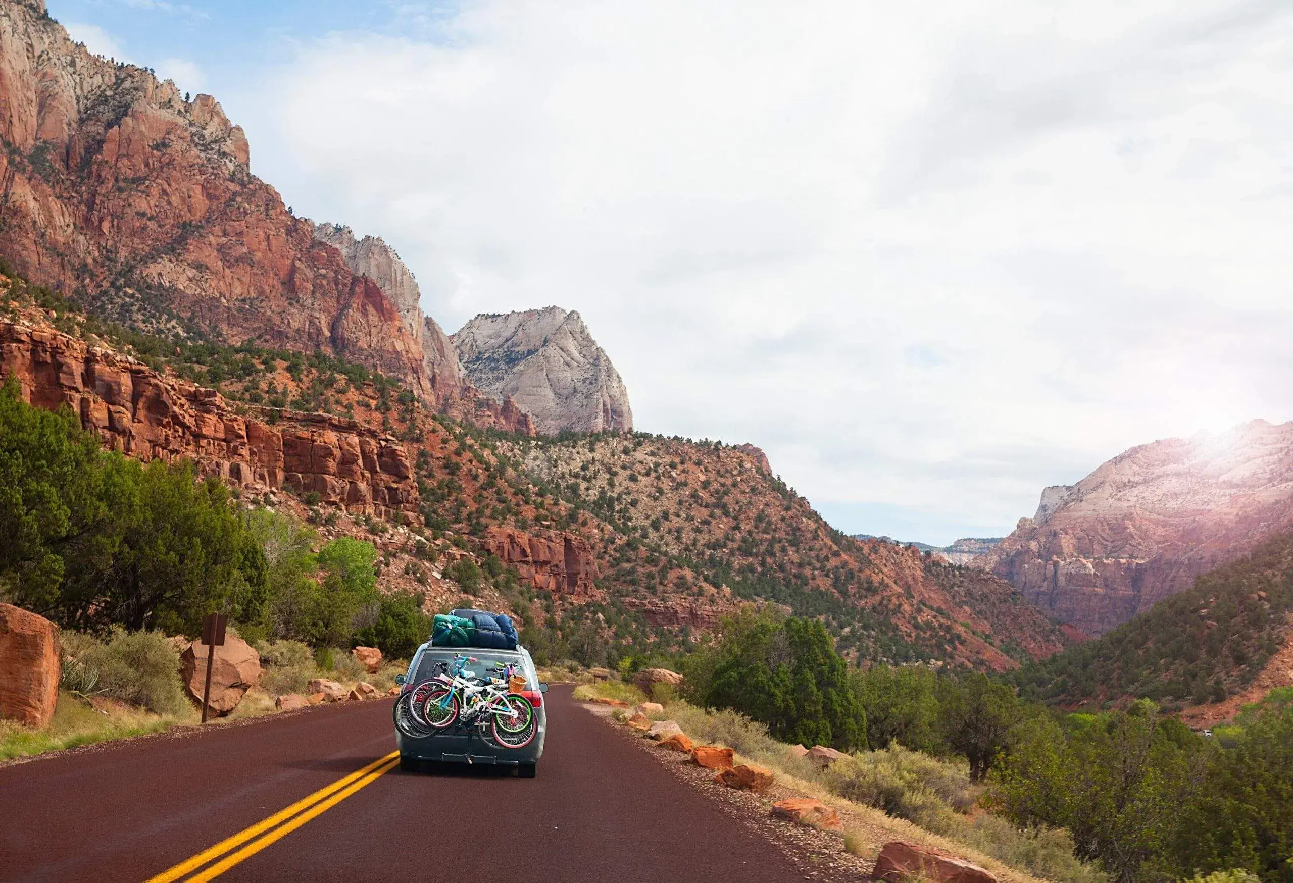 A car on a US road