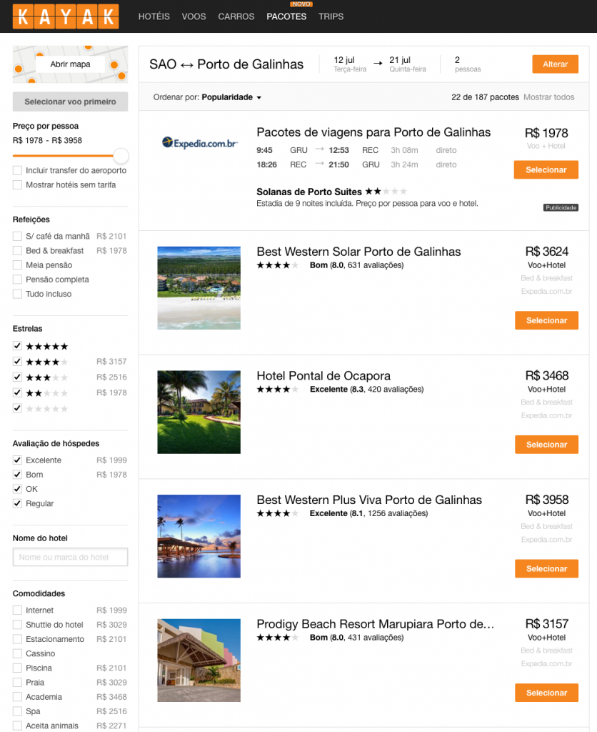 KAYAK lança no Brasil busca por pacotes de viagem KAYAK Blog Brasil