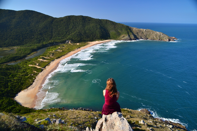 A vista sobre a Lagoinha do Leste