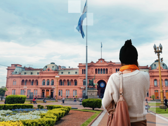 A Casa Rosada na Plaza de Mayo é uma das principais atrações de Buenos Aires