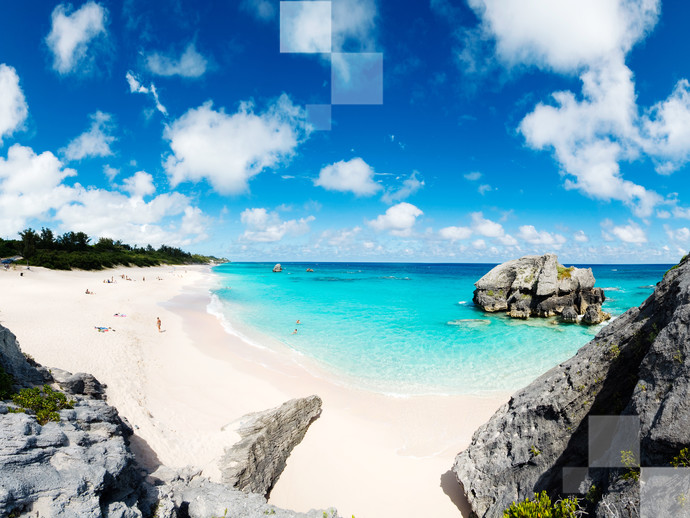 O lado sul da Ilha de Hamilton, nas Bermudas, reserva algumas das praias mais bonitas do Caribe