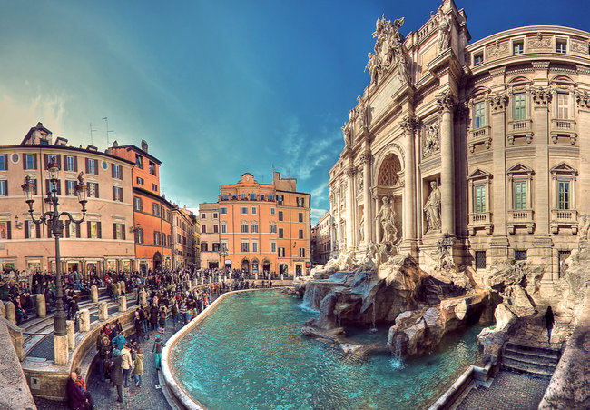 Roma tem lindas atrações turísticas, como a imperdível Fontana di Trevi