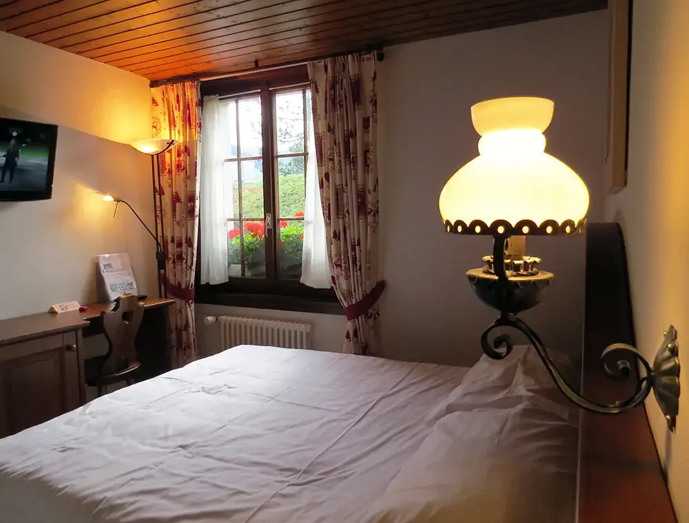 Meu quarto no Hôtel de Gruyères