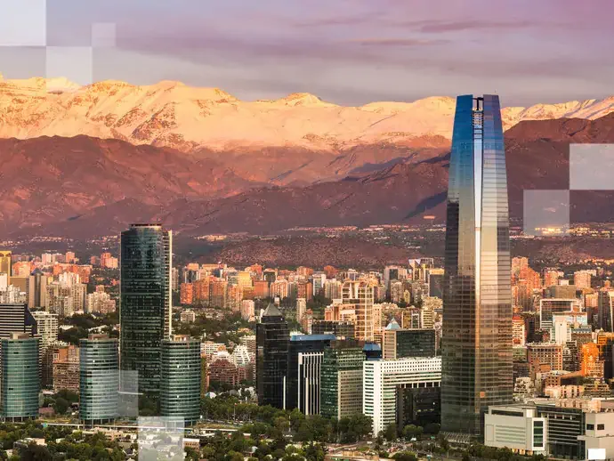Santiago no pôr do sol