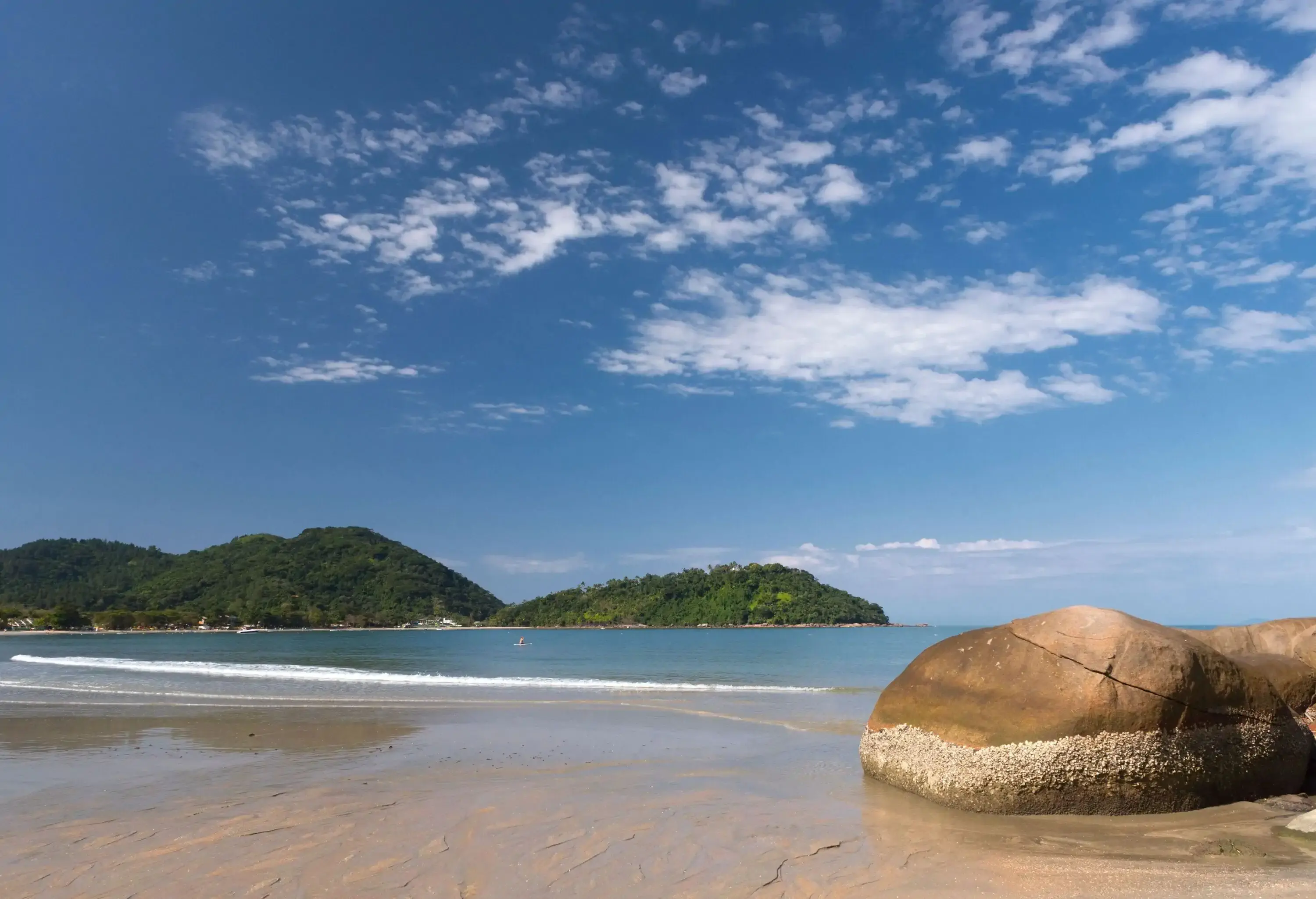 Lázaro beach in the city of Ubatuba on the coast of the state of São Paulo in southeastern Brazil
